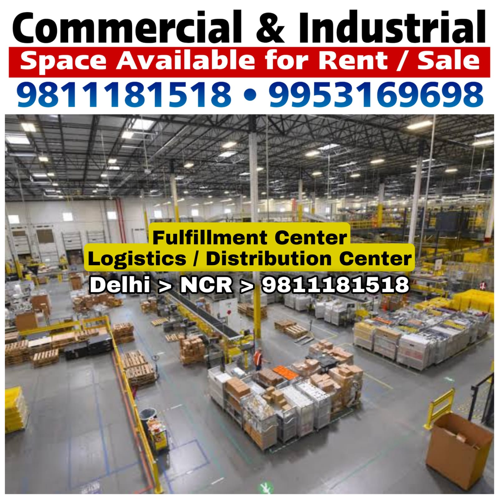 Commercial & Industrial Space for Rent / Lease / Sale in Kirti Naga